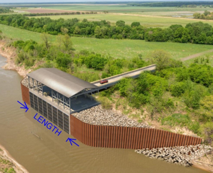 Concept rendering of the Marty Leonard Wetlands pump station structure