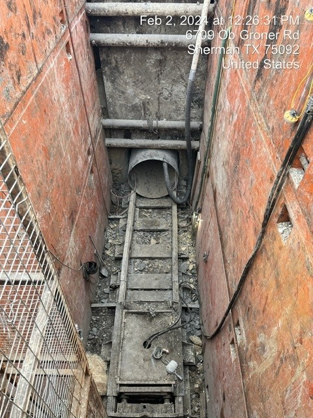 Construction shaft for the 36-inch West Sherman water main